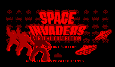 Space Invaders - Virtual Collection Title Screen